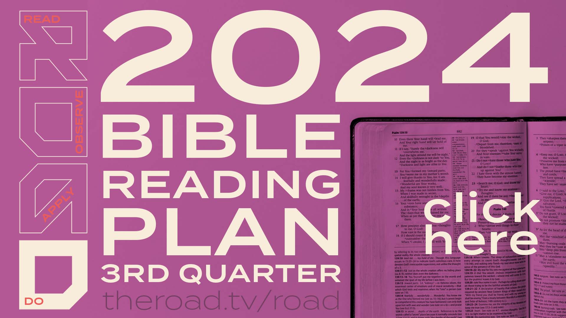 3rd Qtr Bible Reading Plan